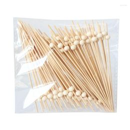 Disposable Flatware Pack Of 200 Disposables Fruit Skewer Skewers For Buffets Bamboos Toothpicks Elegant Party Display