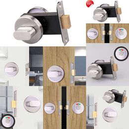 2024 Bathroom Indicator Bolt Privacy WC Toilet Door Lock Stainless Steel Public Toilet Partition Door Lock With Red Green Indicator