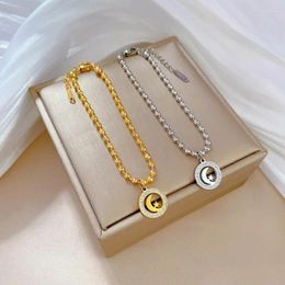 Link Bracelets Exquisite And Fashionable Star Moon Zircon Necklace For Women Christmas Gift Decoration Family Friends