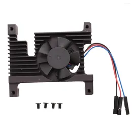 For Raspberry Pi 4 Aluminium Alloy Radiator Pi4 Generation 4B Protective Case Cooling Fan