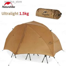 Tents and Shelters Naturehike Canyon 1P Quick Open Tent Camping Cot Bed Tent 1 Person Outdoor Ultra Light Rainproof 20D Silicone Nylon Off the Ground24327