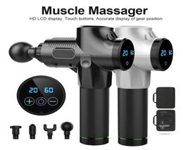 Electric Muscle Massager Therapy Fascia Massage Gun Deep Vibration Muscle Relaxation Fitness Equipment 12003300rmin dropship wit5565248