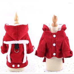 Dog Apparel Pet Winter Coat Outfit Warm Clothes Puppy Clothing Yorkshire Poodle Pomeranian Schnauzer Costume Harness Hoodie