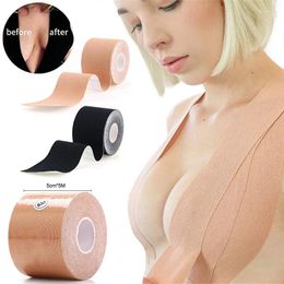 Bras 1 Roll 5M Boob Tape For Women Self Adhesive Nipple Pasties Invisible Push Up Bra Female Sticky Breast Lift Bralette