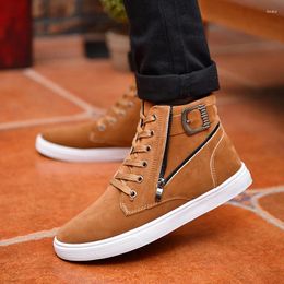 Casual Shoes High Top Sneakers Men Boots Autumn Winter Fashion Man Designer British Style For Zapatos De Hombre