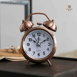 Desk Table Clocks 4-inch retro home desk alarm clock suitable for students children living rooms bedside alarm clock childrens gifts and home table decoration24327