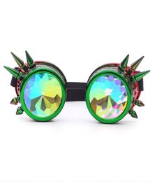 Kaleidoscope Sunglasses Halloween Women Spectacles Female Punk Rave Festival Party Eyeglasses Ladies Glasses UV Glasses oculos1497715