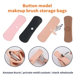 Storage Bags Travel Makeup Brush Holder Container Portable Silicon Bag Compact For Room Decor Dressing Table Bedroom Bathroom