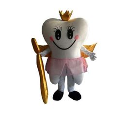 Mascot Costumes Halloween Christmas Tooth Angel Mascotte Cartoon Plush Fancy Dress Mascot Costume