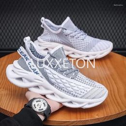 Casual Shoes Fried Dough Twists Soled High Knit Mesh Breathable Lace Up Sports Europe And The United States Running