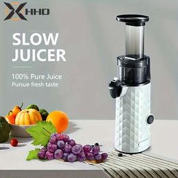 Kitchen Household Electric Slow Juicer, Slag Juice Separation for Beets Wheatgrass Feather Kale Celery, Fruits and Vegetables, BPA Free Easy to Wash