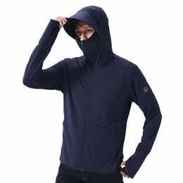 summer UPF 50+ UV Sun Protecti Skin Coats Detachable Hat Ultra-Light Sportswear Hooded Outwear Men Windbreaker Casual Jackets q3SK#