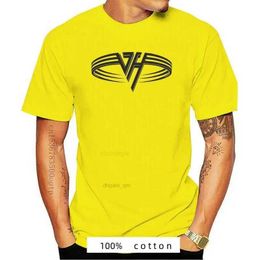 New 2023 Men Print Van Halen Band Fashion White T Shirt Summer O Neck Short Sleeves T-shirt