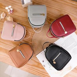 School Bags PU Leather Small Backpack For Teenage Girls Fashion Leisure Zipper Shoulder Bag Knapsack Mini Female