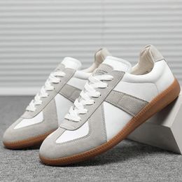 Casual Shoes 2024 Real Leather German Training Woman White Men Sneakers Women Lovers Sport Plus Size 44 45 46