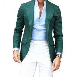 men's Blazer Point Lapel Jacket Wedding Groom Tuxedo Formal Jacket Men Clothes Suit for Male s0VR#