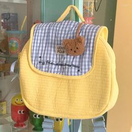 School Bags Cute Cartoon Girl Small Backpack Canvas Kindergarten Student Bag Girls Parent-child Children's Freshing