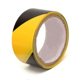 2024 ANPWOO 45mm Black and Yellow Self Adhesive Hazard Warning Safety Tape Marking Safety Soft PVC tape