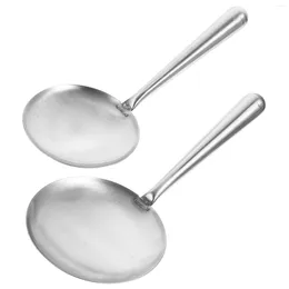 Spoons 2 Pcs Tofu Brain Kitchen Scoops Ladle Accessories Storage Jelly 201 Stainless Steel Convenient Soup