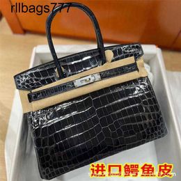 Nile Bk Genuine Handbag Leather Crocodile Skin Women's Bk30 Full Handheld Full Stitched American Bay Crocodile 25