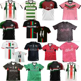 24/25 hot football jerseys Palestino Multiple styles Deportivo free Palestine JIMENEZ BENITEZ CORTES Black Centre Stripe Football Shirt War Justice March PRE SHIRT