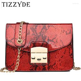 Shoulder Bags Leather Luxury Handbags Women Snake Skin Pattern Design Plaid Ladies For Big Casual Tote 1713