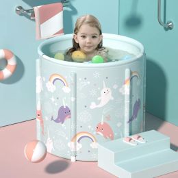 Bathtubs Children's Bath Bucket Baby Bath Bucket Baby Swimming Bucket Household Foldable Newborn Bath Bucket Swimming Pool