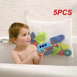 Storage Bags 5PCS Eco-Friendly Baby Bath Bathtub Toy Mesh Bag Suction Cup Kinds Shower Tidy Organiser Home