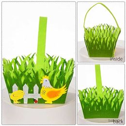 Storage Baskets Easter Egg Basket Bunny Easter Day Decoration Candy Bag Gifts Happy Easter Home Decor Kid toy Spring Party Favor Bags