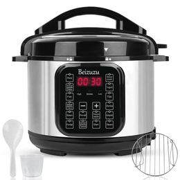 Electric Cooker: 5-quart 8-in-1 Built-in 12 Preset Programmes Pressure Multifunctional Cookware, Slow Stew Pot, Rice Cooker, Steamer, Yoghourt Hine, Heater and