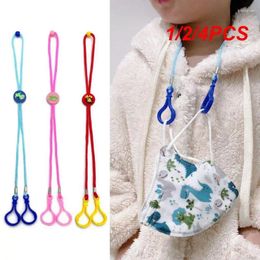 Hooks 1/2/4PCS Children Adjustable Masks Lanyard Chain Creative Cartoon Mask Hanging Rope Holder Non-slip Eyeglass Accessories For