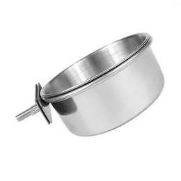 Other Bird Supplies Stainless Steel Feeder Container Easy To Install Durable Bowl For Pet Accessories