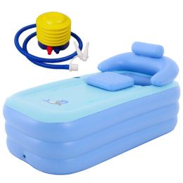 Bathtubs Inflatable Bathtub, Portable Bath Tub for Adult Child Home Spa Hot Bath/ Ice Bath, Foldable Freestanding Bathtub