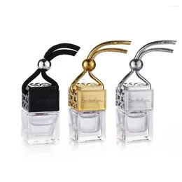 Storage Bottles 1/3PCS Auto Ornament Essential Oils Hanging Pendant Air Fresher Empty Glass Fragrance Car Perfume Bottle