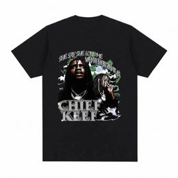2024 Rapper Chief Keef Stampa T-shirt Uomo Donna Cott Hip Hop Tshirt oversize T-shirt a maniche corte Estate Streetwear Tops Tee I1pY #
