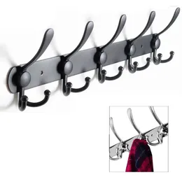 Hooks Wall Mount Coat Hook Stainless Steel Bath Towel Heavy Duty Robe Hat Clothes Hanger Rack