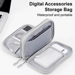 Storage Bags Digital Accessories Multi-Layer Organiser Bag Protective Sleeve Charging Treasure U Disc Headphones Dust Data Cable