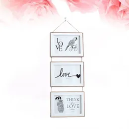 Frames Picture Wall-mounted Po Holder Children's Room Nordic Style Decoration Wooden Ornaments