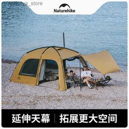 Tents and Shelters Naturehike 2023 New Upgraded Sand Dune 7.6 One Room And One Hall Tent Outdoor Camping Spacious And Large Space Sunscreen Tent24327