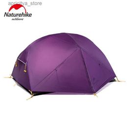 Tents and Shelters Naturehike Mongar 2 Person Camping Tent Ultralight Outdoor Travel Double Layer Tents Waterproof Folding Tent24327