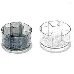 Kitchen Storage Makeup Brush Holder Organiser 360° Rotating 5 Slot Make Up Brushes Cup For Cosmetics