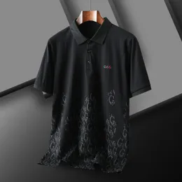 Hochwertiges Herren-Poloshirt aus Baumwolle mit Stickerei, 2024 Sommer, neues High-End-Casual-Revers-Kurzarm-T-Shirt