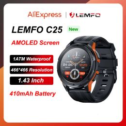 Watches 1ATM Waterproof Smart Watch Men BOE AMOLED Screen 466*466 Resolution 1.43 Inch 100+ Sport Modes 410mAh 30 Standby Days 2023