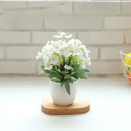 Decorative Flowers Artificial Potted Fake Plant Bonsai Simulated Botanical Multi Colour Garden Courtyard Party Shop Decor Flower