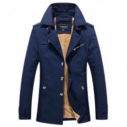men Lg Trench Coats New fleece Mens Casual Outerwear Classic Lg Coat Thick m Jackets mens Windbreaker Brand Mens Clothing x7SE#