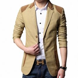 retro Corduroy Suit Jacket Men Winter Designer Korean High Quality Cott Busin Casual Blazer for Men Slim Fit Outerwear 6XL A7c9#