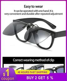 Outdoor Eyewear Cycling Sunglasses Polarized Clips Fashionable Frameless For Male And Female Drivers Driving Up To 180 Degrees Sports