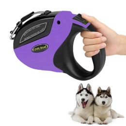 Leashes Retractable Dog Leash AntiSlip Pet Walking Jogging Training Leash for Small Medium Large Dogs Up to 110lbs Roulette For Dogs