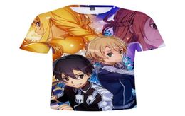 Anime SAO Sword Art Online 3D T Shirt Streetwear Hip Hop Funny Tshirt Graphic Tees Hipster Tee Shirt Homme Cosplay Costumes7082773