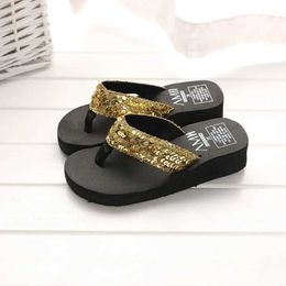 Slippers Slippers Summer womens flip casual sequins anti slip sliders flat sandals beach open sole indoor Zapatillas Mujer H2403268GQR